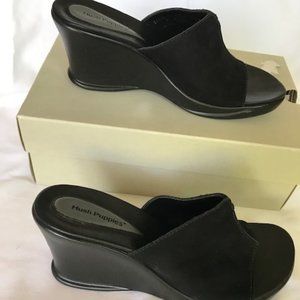 Hush Puppies slide wedge sandal New in Box 7.5